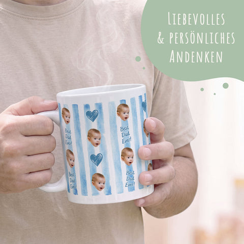 Tasse Best Dad Ever & Best Mom Ever - Personalisierbare Fototassen