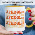 Bedruckte Tasse mit Aperol Spritz Motiv - Aperoliker - Aperol Geschenk für Frauen und Männer