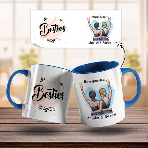 Bedruckte Tasse mit Konfiguration - Beste Freundin