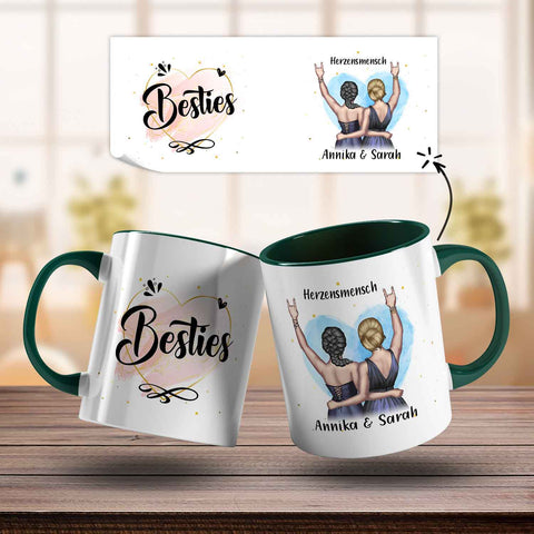 Bedruckte Tasse mit Konfiguration - Beste Freundin