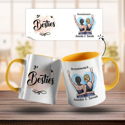 Bedruckte Tasse mit Konfiguration - Beste Freundin