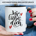 Bedruckte Tasse mit Spruch - Ich liebe dich V2
