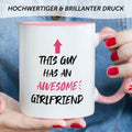 Bedruckte Tasse mit Spruch - Awesome Girlfriend