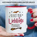 Bedruckte Tasse mit Spruch - Du bist mein Lieblingsmuggel