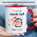 Bedruckte Tasse mit Spruch - Du bist der schönste Zufall meines Lebens
