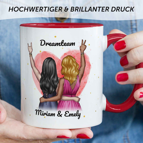 Bedruckte Tasse mit Konfiguration - Beste Freundin