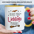 Bedruckte Tasse mit Spruch - Du bist mein Lieblingsmuggel
