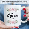 Bedruckte Tasse Kurwa