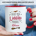 Bedruckte Tasse mit Spruch - Du bist mein Lieblingsmuggel mit Namen