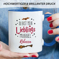 Bedruckte Tasse mit Spruch - Du bist mein Lieblingsmuggel mit Namen