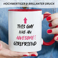 Bedruckte Tasse mit Spruch - Awesome Girlfriend