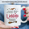 Bedruckte Tasse mit Spruch - Du bist mein Lieblingsmuggel
