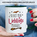Bedruckte Tasse mit Spruch - Du bist mein Lieblingsmuggel