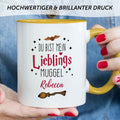 Bedruckte Tasse mit Spruch - Du bist mein Lieblingsmuggel mit Namen