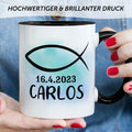 Bedruckte Tasse - zur Konfirmation mit Name & Datum