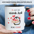 Bedruckte Tasse mit Spruch - Du bist der schönste Zufall meines Lebens