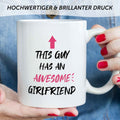 Bedruckte Tasse mit Spruch - Awesome Girlfriend