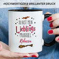Bedruckte Tasse mit Spruch - Du bist mein Lieblingsmuggel mit Namen