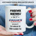 Bedruckte Tasse mit Spruch Paschol Nachuij