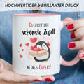 Bedruckte Tasse mit Spruch - Du bist der schönste Zufall meines Lebens
