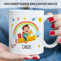 Bedruckte Tasse mit Motiv Einschulung