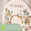 Toniebox Regal für Kinderzimmer - Tiergruppe Safari - Personalisiert mit Namen