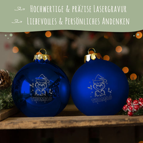 Gravierte Weihnachtskugel - Grinch