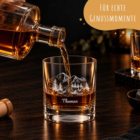 Leonardo Whiskyglas mit Gravur "Mountain"