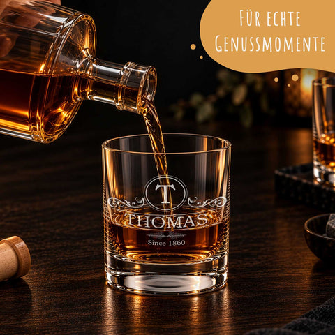 Leonardo Whiskyglas mit Gravur "Ornament"