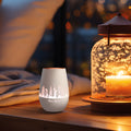 Deko Windlicht aus Glas mit Gravur - Skyline New York