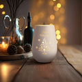 Deko Windlicht aus Glas mit Gravur - Frohe Weihnachten - Personalisiert mit Namen