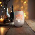 Deko Windlicht aus Glas mit Gravur - Schneeflocke - Weihnachtsdeko zum Verschenken