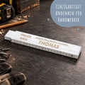 Zollstock 2 Meter mit Gravur - Finger Weg! - Personalisiert mit Namen