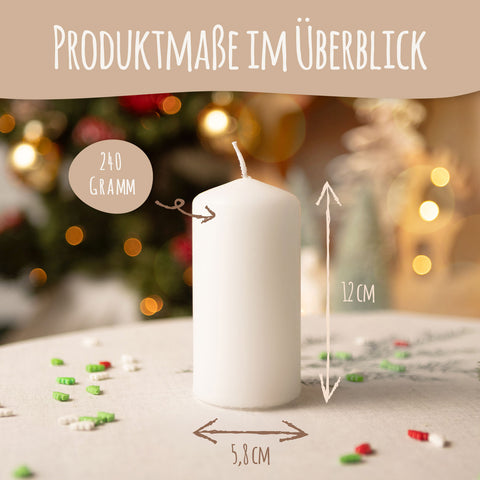 Kleine Kerzen "Tannenbäume" - Adventskerzen im 4er Set