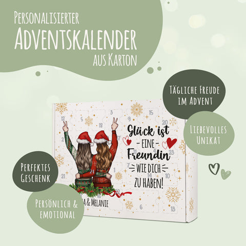 Personalisierter DIY Adventskalender mit Konfigurator Design zum selbst Befüllen