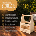 Biertraeger aus Holz für 6 Flaschen