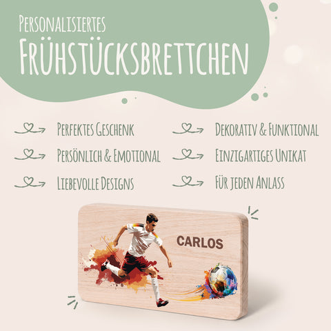Frühstücksbrettchen mit Druckmotiv & Namen