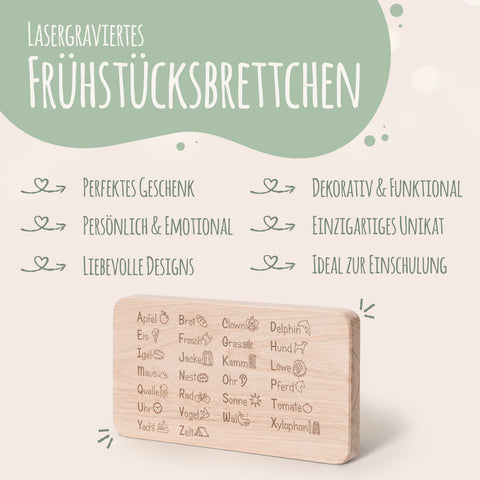 Frühstücksbrettchen "Das ABC Brotzeitbrett"
