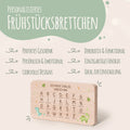 Frühstücksbrettchen mit Druckmotiv & Name - ABC Dinosaurier