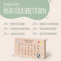 Frühstücksbrettchen mit Druckmotiv & Name - ABC Fußball