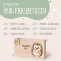 Bedrucktes Frühstücksbrettchen "Hier Krümelt" mit Tiermotiv & Namen