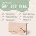 Frühstücksbrettchen für Kinder im " Einhorn" Design mit Wunschname