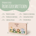 Frühstücksbrettchen mit Druck & Name im "Tiergruppe" Design