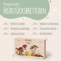 Frühstücksbrettchen mit Druckmotiv & Name - T-Rex Design