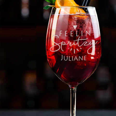 Leonardo Weinglas mit Gravur - "Feelin Spritzy" mit Name