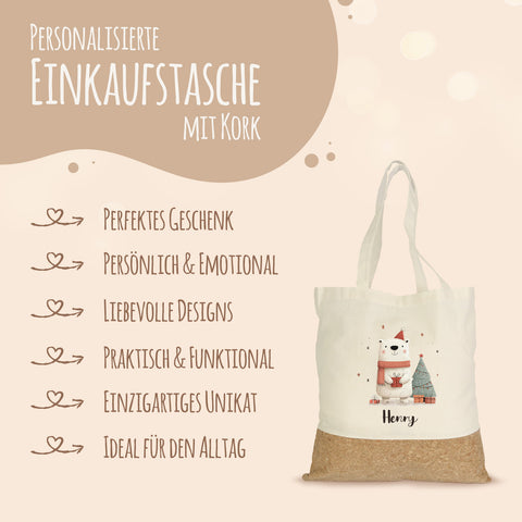 Einkaufstasche Kork - Geschenktiere
