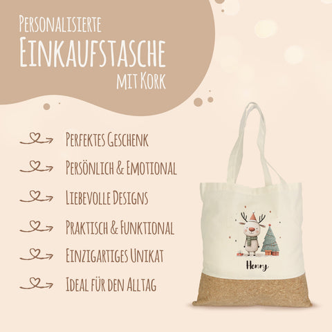 Einkaufstasche Kork - Geschenktiere