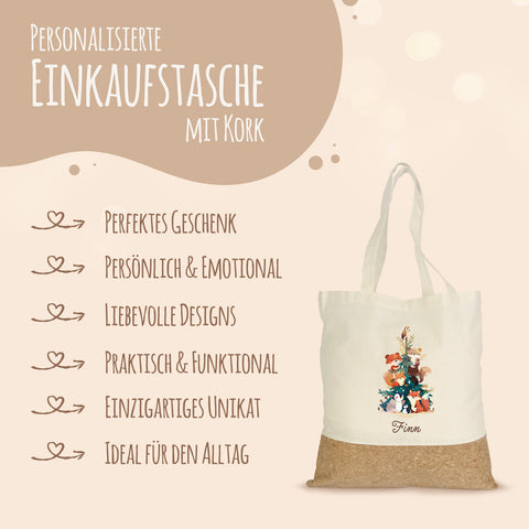Einkaufstasche Kork - Tannenbaum