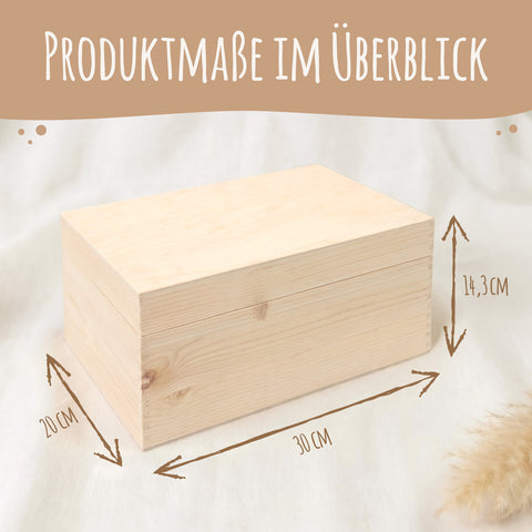 Erinnerungskiste mit UV-Druck im Eukalyptus Herz Design