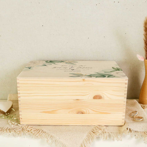 Erinnerungskiste mit UV-Druck im Wedding Love Design